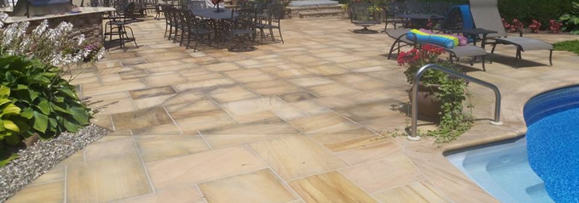 Slate patio