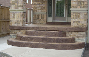 Stucco steps